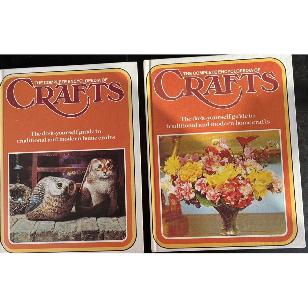 2 Vintage Books The Complete Encyclopedia of Crafts Vol 5 & 7 Hardcover 1975